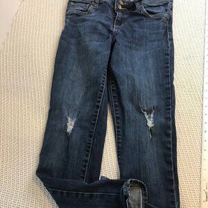 KUT FROM THE KLOTH WOMENS DISTRESSED STRAIGHT LEG JEANS SIZE 2